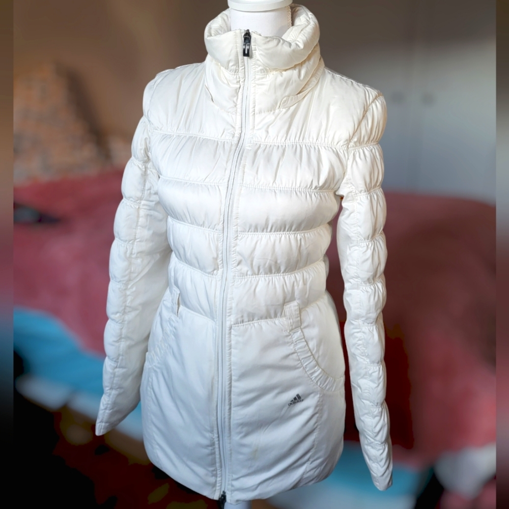 Adidas size XS White winter jacket